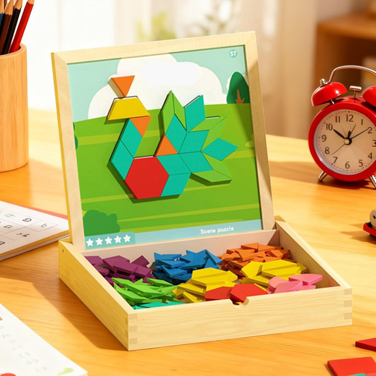 Arkiteka™ - Maletín Pizarra de Madera (180 piezas)