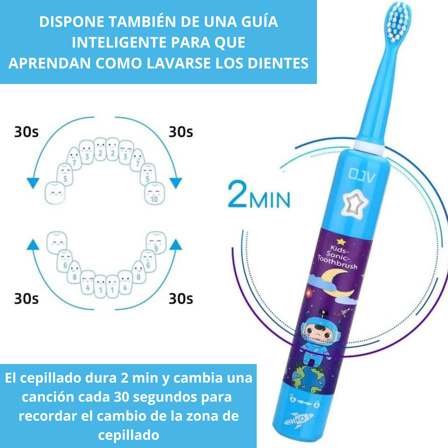 Cepillo de Dientes Eléctrico Musical